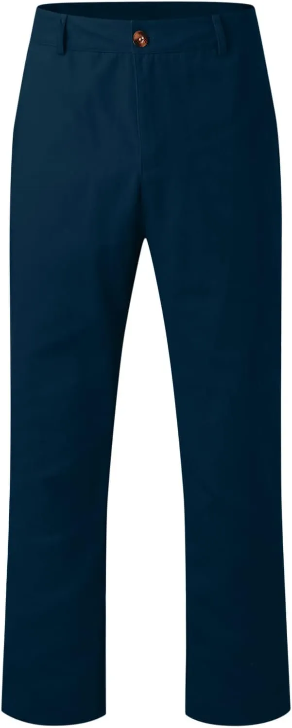 XUETON Men's Casual Office Work Suit Pants Formal Dress Trousers Stretch Flat-Front Chino Golf Pants Slim Fit Tapered Pants